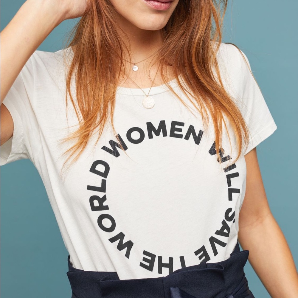 anthro graphic tee • size m